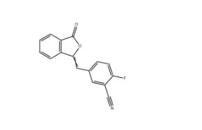 2-氟-5-[(3-氧代-1(3H)-异苯并呋喃亚基)甲基]苯腈
