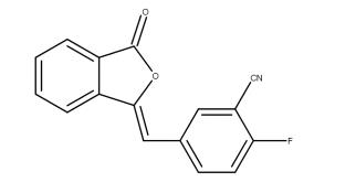 2-Fluoro-5-[(3-oxo-1(3H)-isobenzofuranylidene)methyl]-benzonitrile